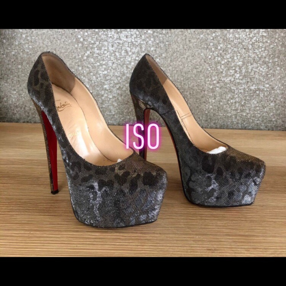 Christian louboutin metallic highness platforms